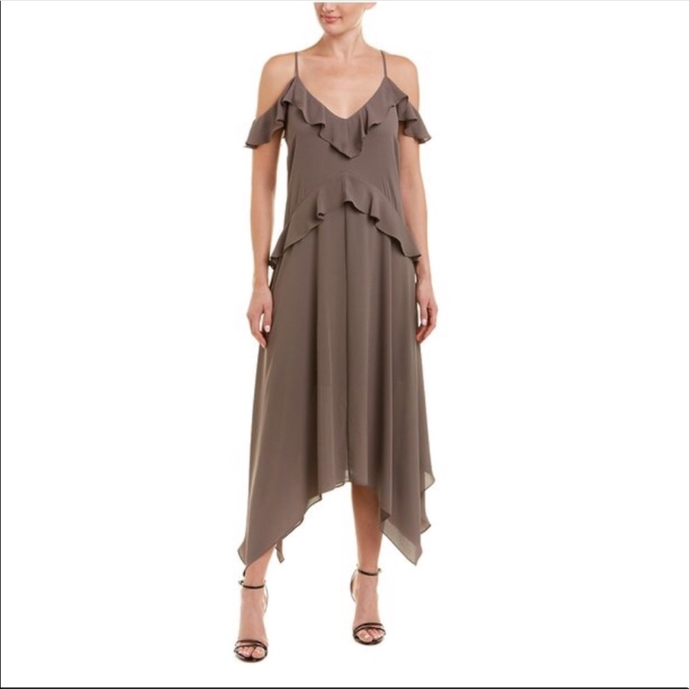 Bcbg tan dress